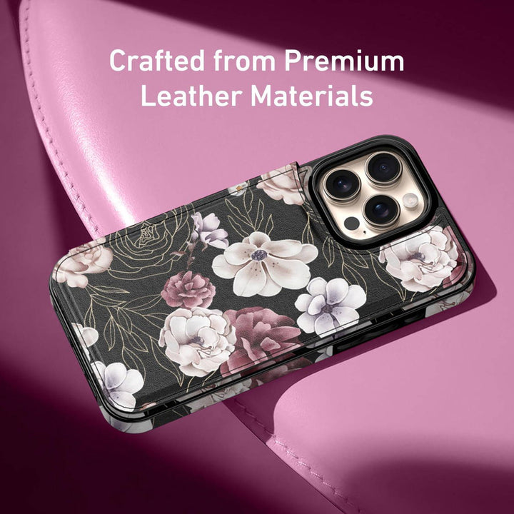 Wildflower Wallet Case for iPhone 16 Pro - DOKUTRONIX