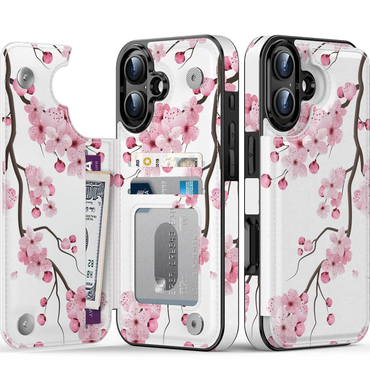 Wildflower Wallet Case for iPhone 16 Pro - DOKUTRONIX