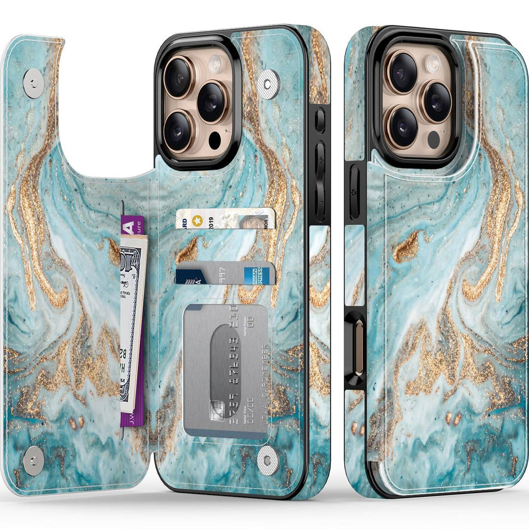 Wildflower Wallet Case for iPhone 16 Pro - DOKUTRONIX