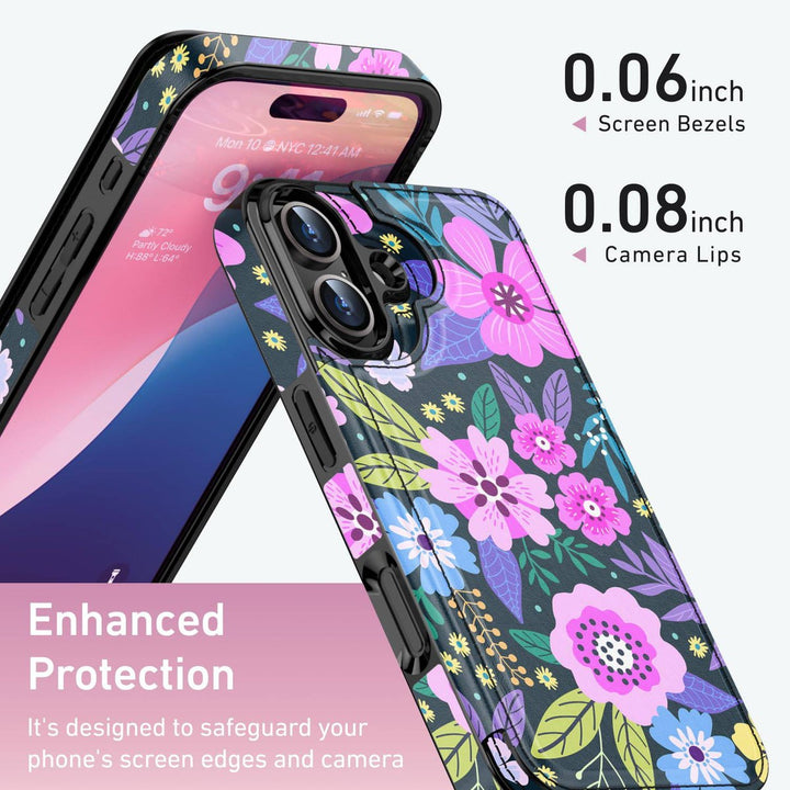 Wildflower Wallet Case for iPhone 16 Pro - DOKUTRONIX