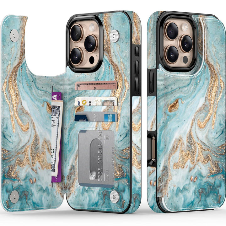 Wildflower Wallet Case for iPhone 16 Pro - DOKUTRONIX