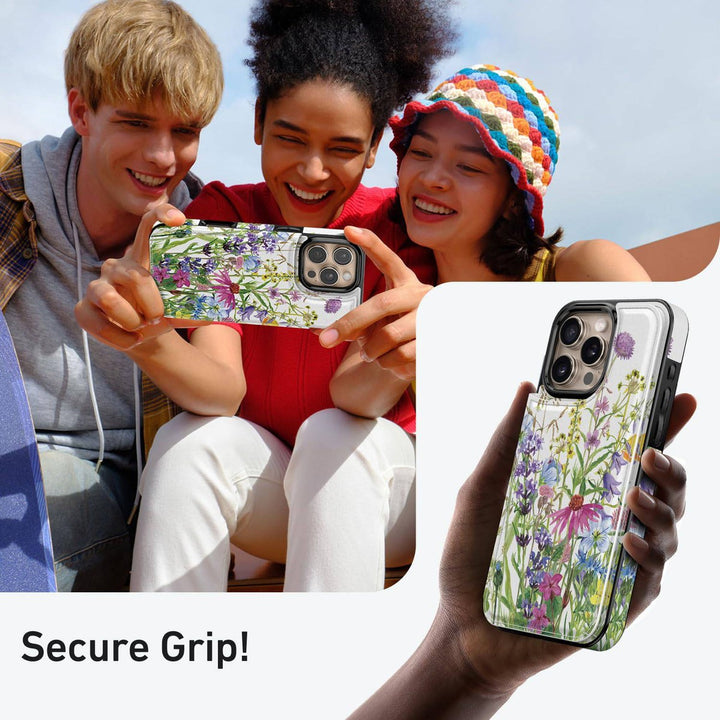 Wildflower Wallet Case for iPhone 16 Pro - DOKUTRONIX