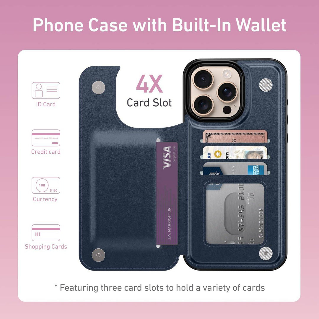 Wildflower Wallet Case for iPhone 16 Pro - DOKUTRONIX