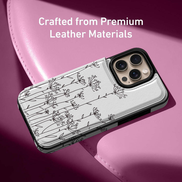 Wildflower Wallet Case for iPhone 16 Pro - DOKUTRONIX
