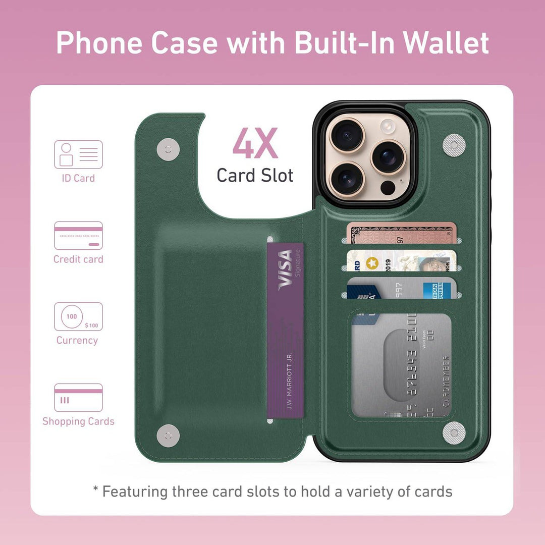 Wildflower Wallet Case for iPhone 16 Pro - DOKUTRONIX