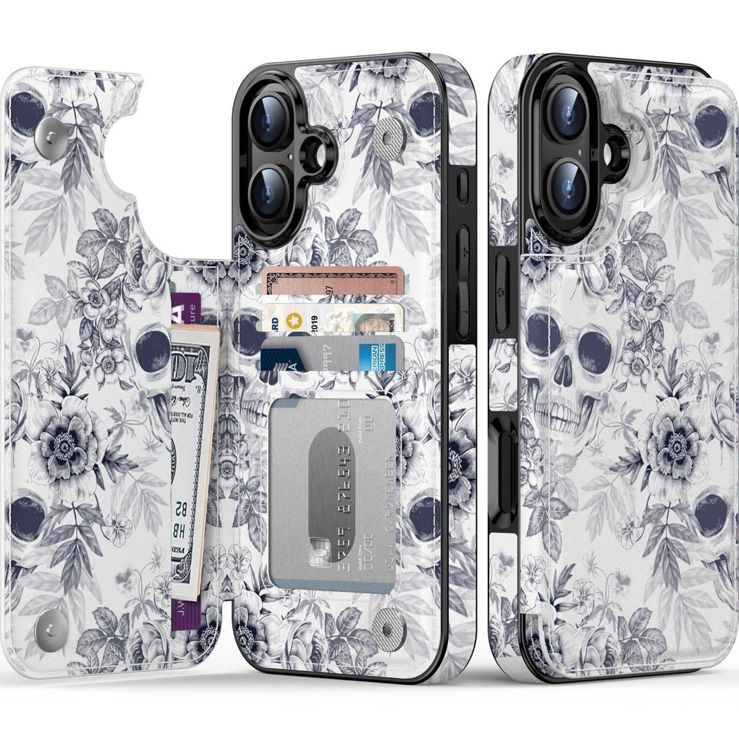 Wildflower Wallet Case for iPhone 16 Pro - DOKUTRONIX