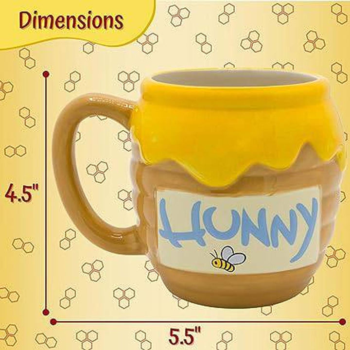Hunny Bliss 3D Pooh Pot Mug - DOKUTRONIX