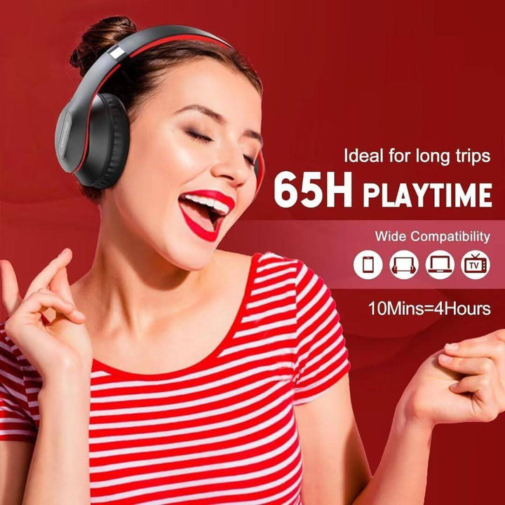 FlexiBeats Wireless Headphones - Black - DOKUTRONIX