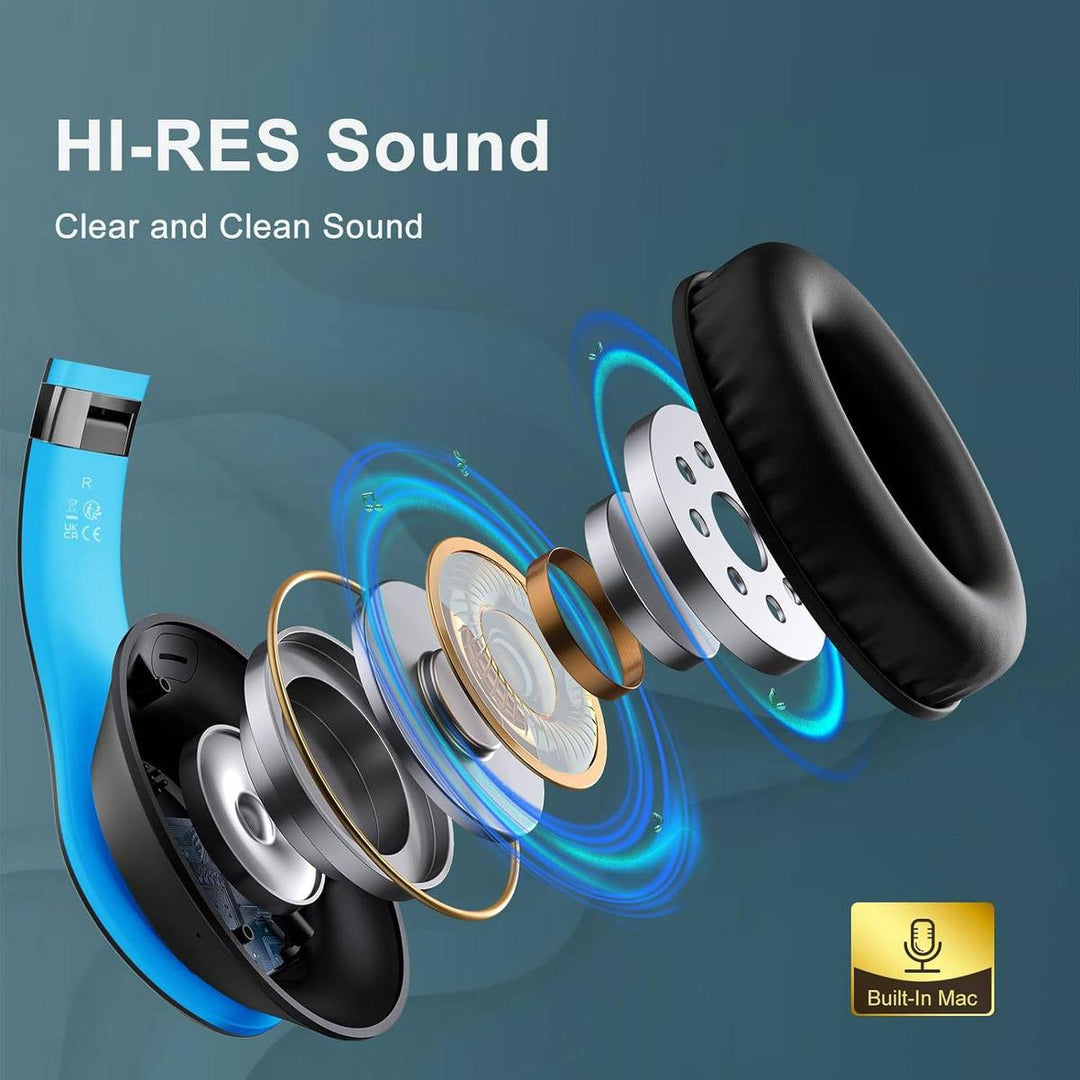 BlueWave Wireless Over-Ear Headphones - DOKUTRONIX