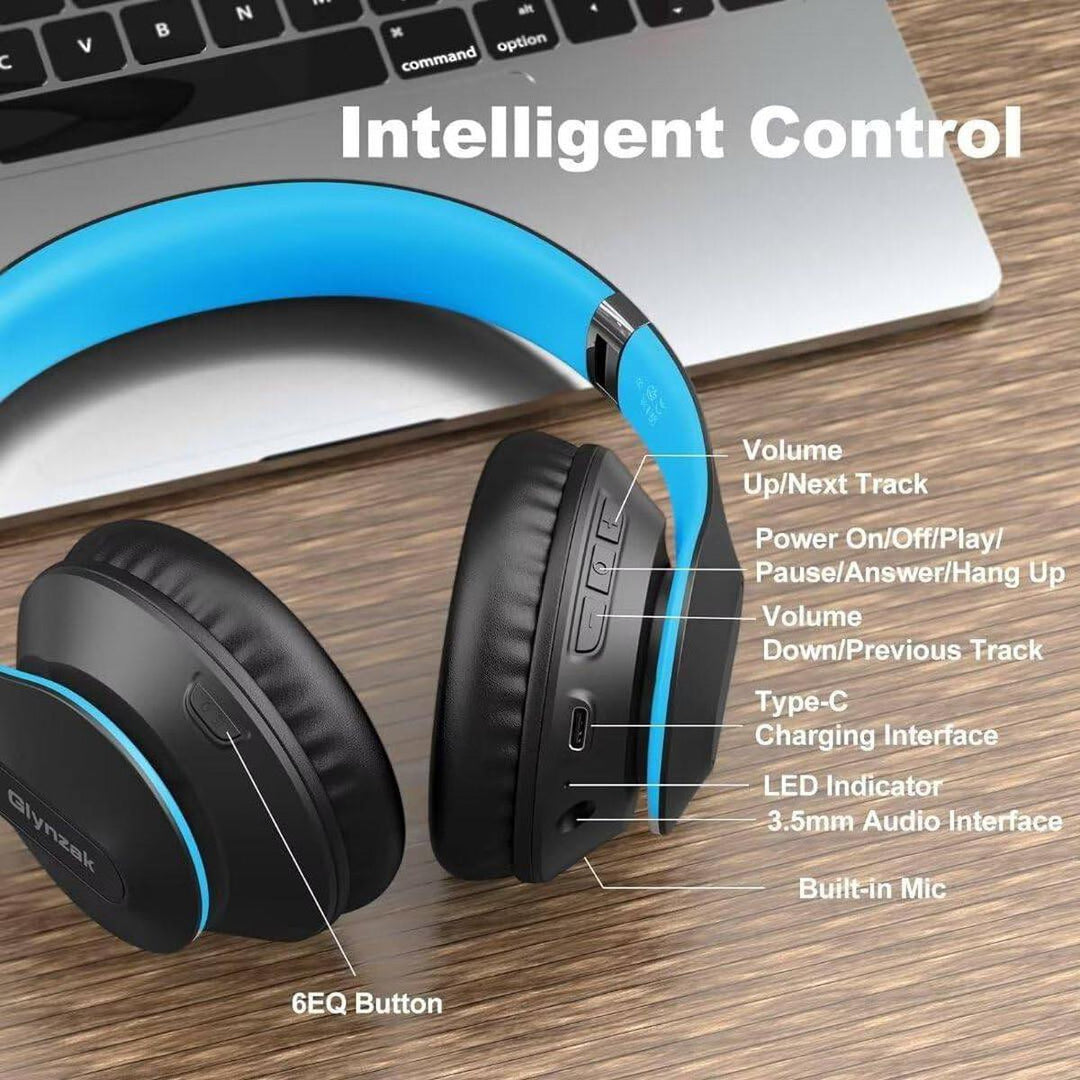 BlueWave Wireless Over-Ear Headphones - DOKUTRONIX