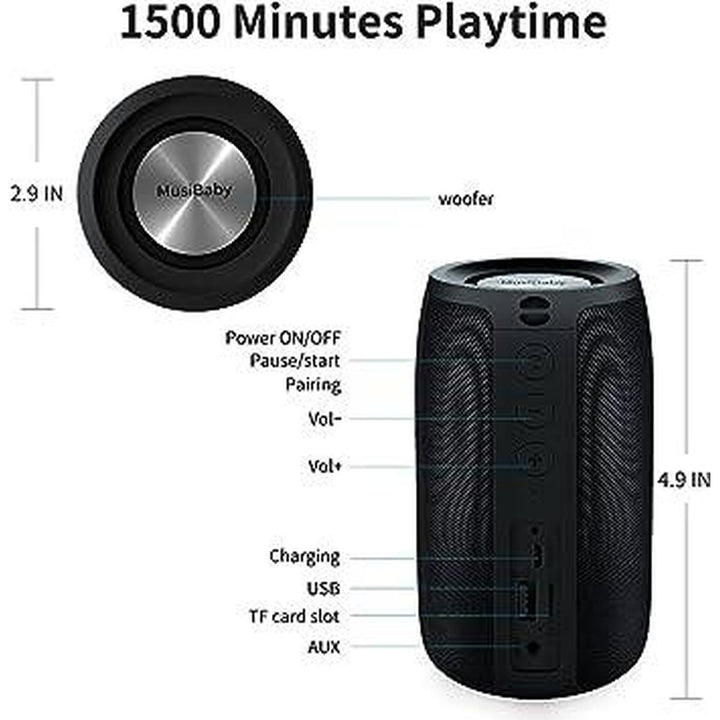 AquaSound Duo: Waterproof Bluetooth Speaker - DOKUTRONIX