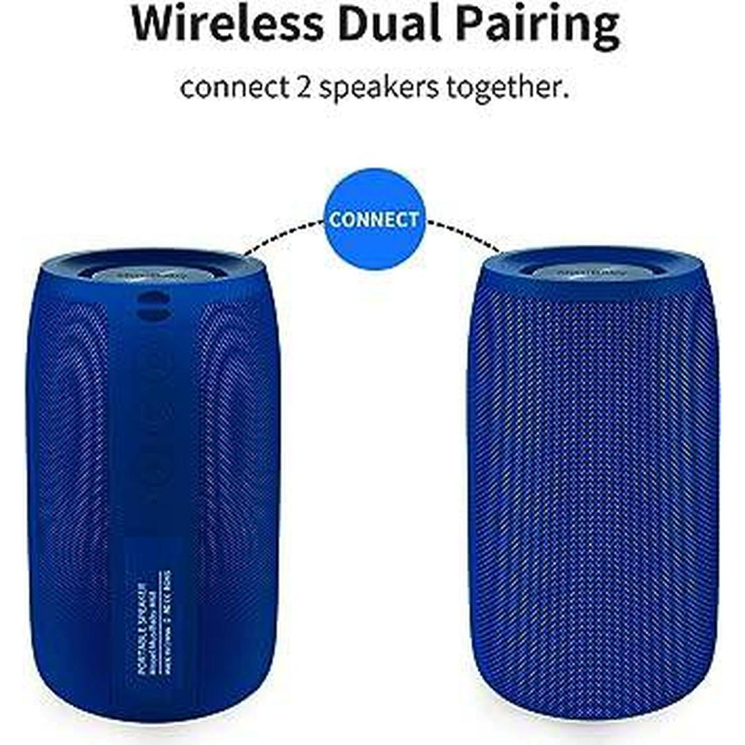 AquaSound Blue Stereo Speaker - DOKUTRONIX