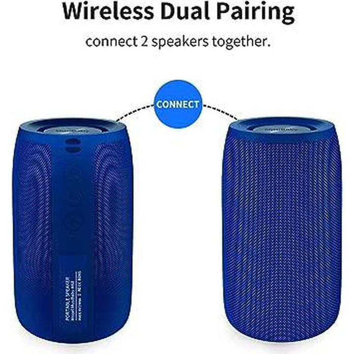 AquaSound Blue Stereo Speaker - DOKUTRONIX