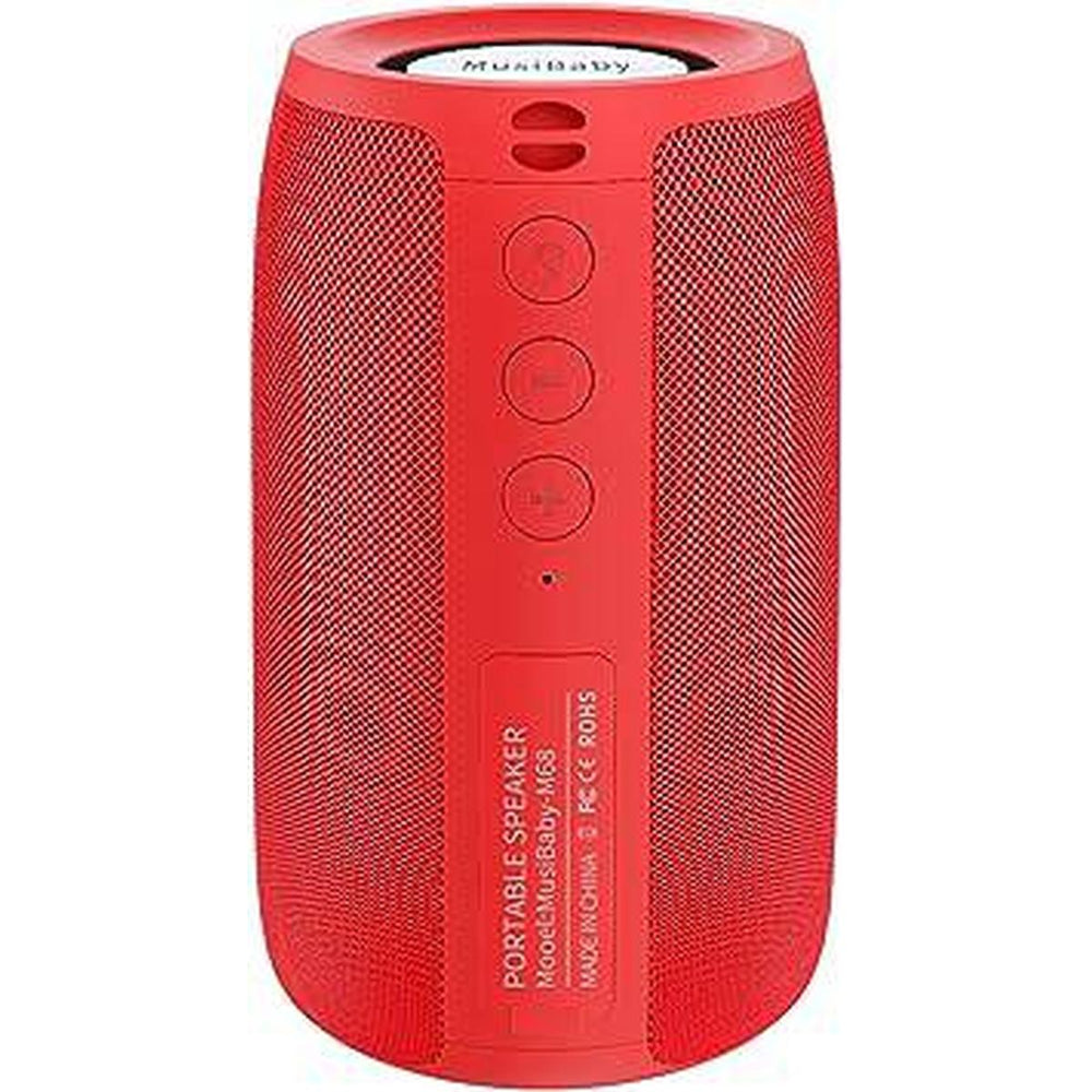 AquaBeat Pro: Wireless Red Bluetooth Speaker - DOKUTRONIX