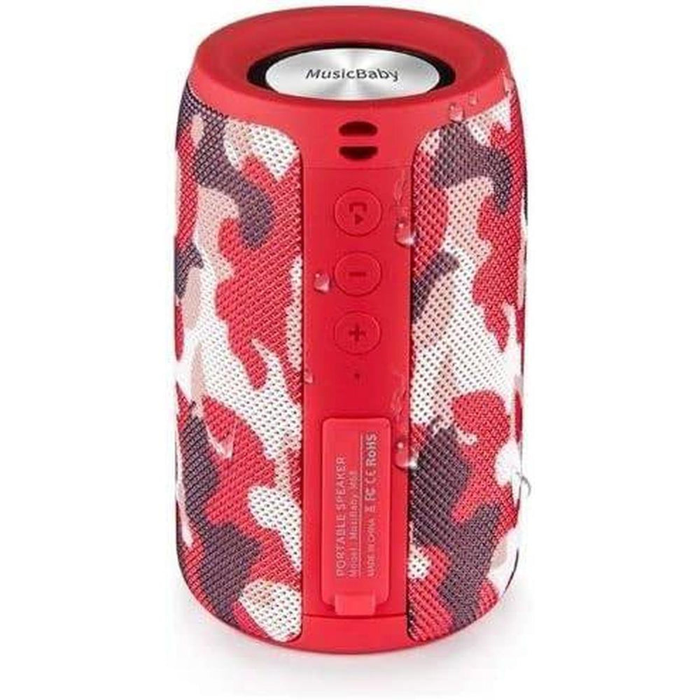 Waterproof Red Speaker - Dual Pair, Long Play - DOKUTRONIX