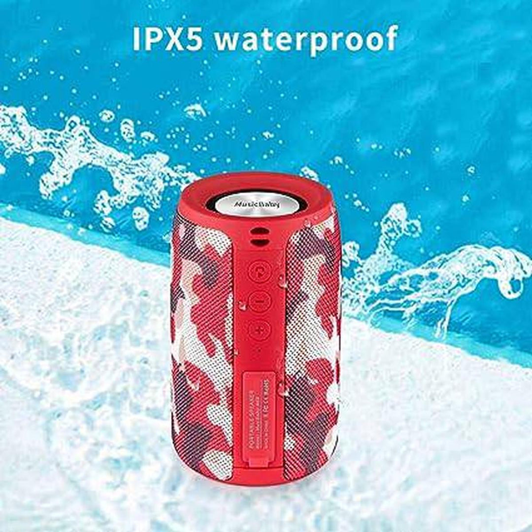 Waterproof Red Speaker - Dual Pair, Long Play - DOKUTRONIX