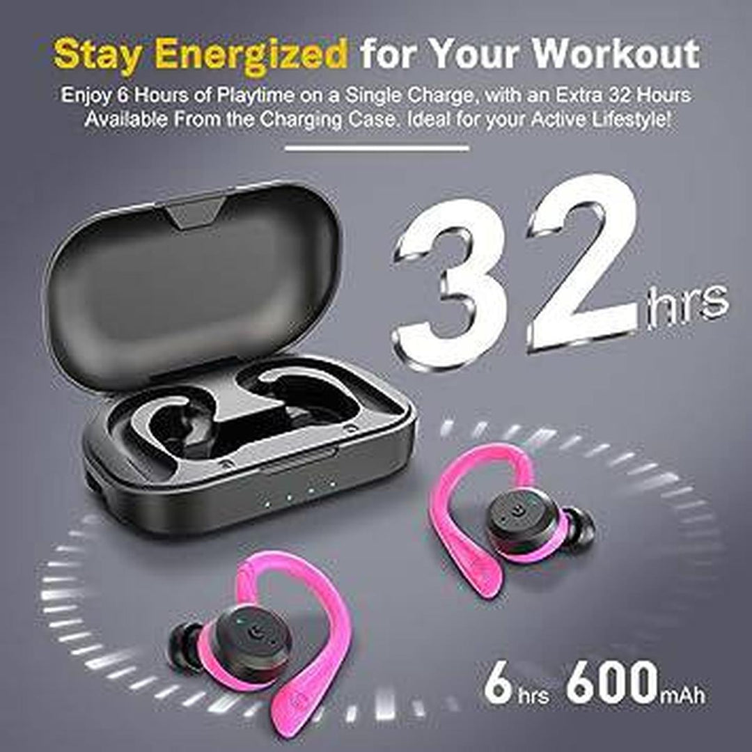 PinkBass Active Earbuds - Sporty Sound on the Go! - DOKUTRONIX