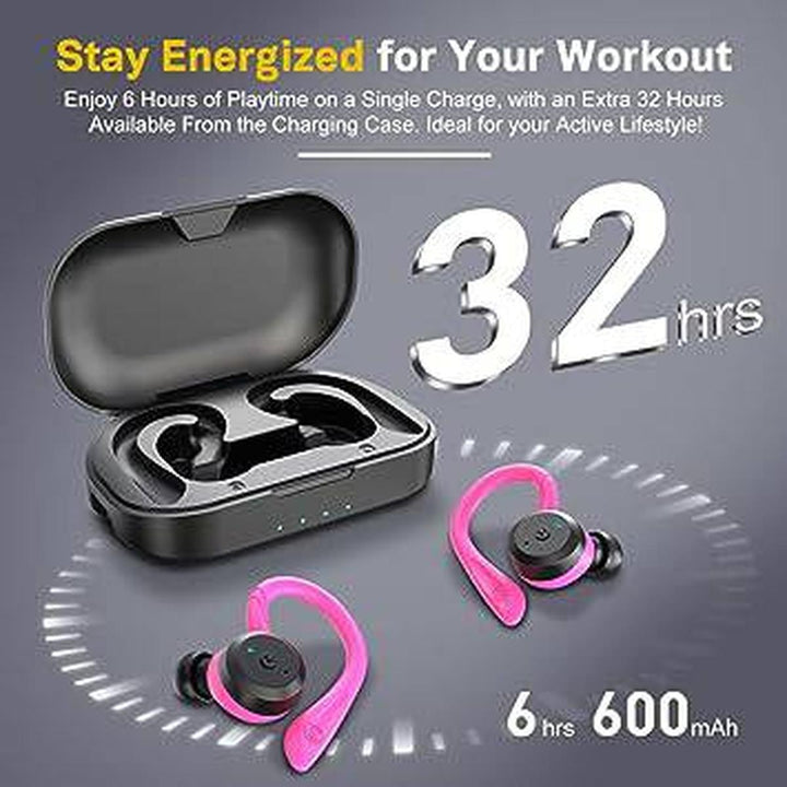 PinkBass Active Earbuds - Sporty Sound on the Go! - DOKUTRONIX