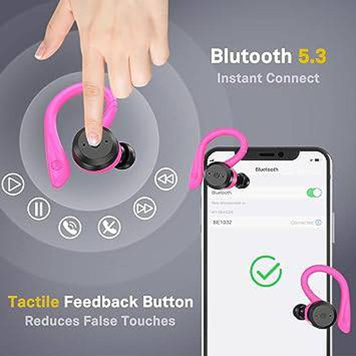 PinkBass Active Earbuds - Sporty Sound on the Go! - DOKUTRONIX
