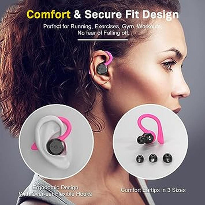 PinkBass Active Earbuds - Sporty Sound on the Go! - DOKUTRONIX