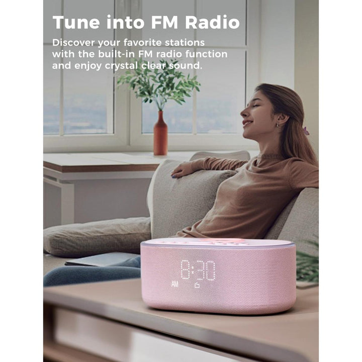 Wireless Qi Clock Radio with Bluetooth Speaker - DOKUTRONIX