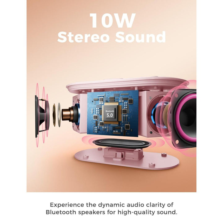 Wireless Qi Clock Radio with Bluetooth Speaker - DOKUTRONIX