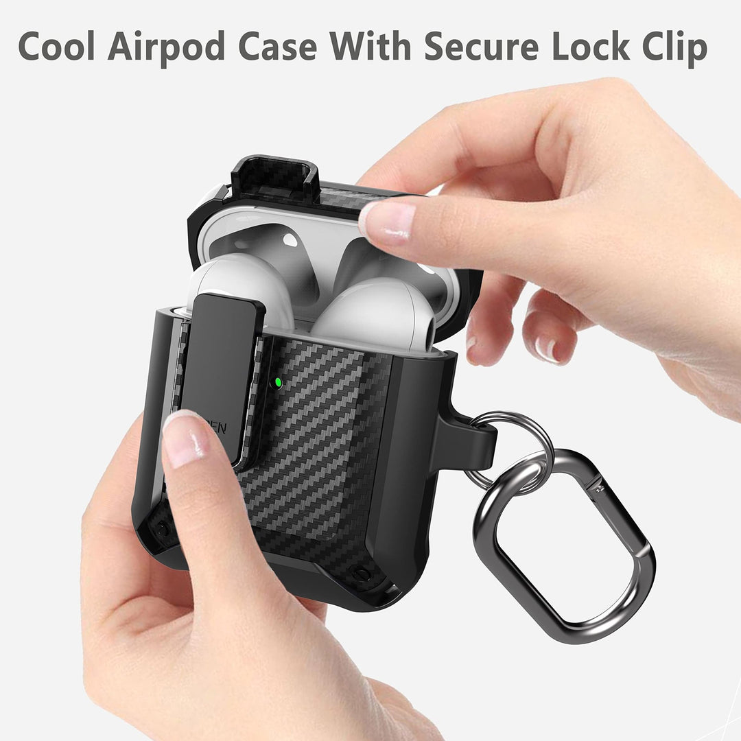 Wonjury SecureLock Armor AirPod Case & Cleaner Kit - DOKUTRONIX