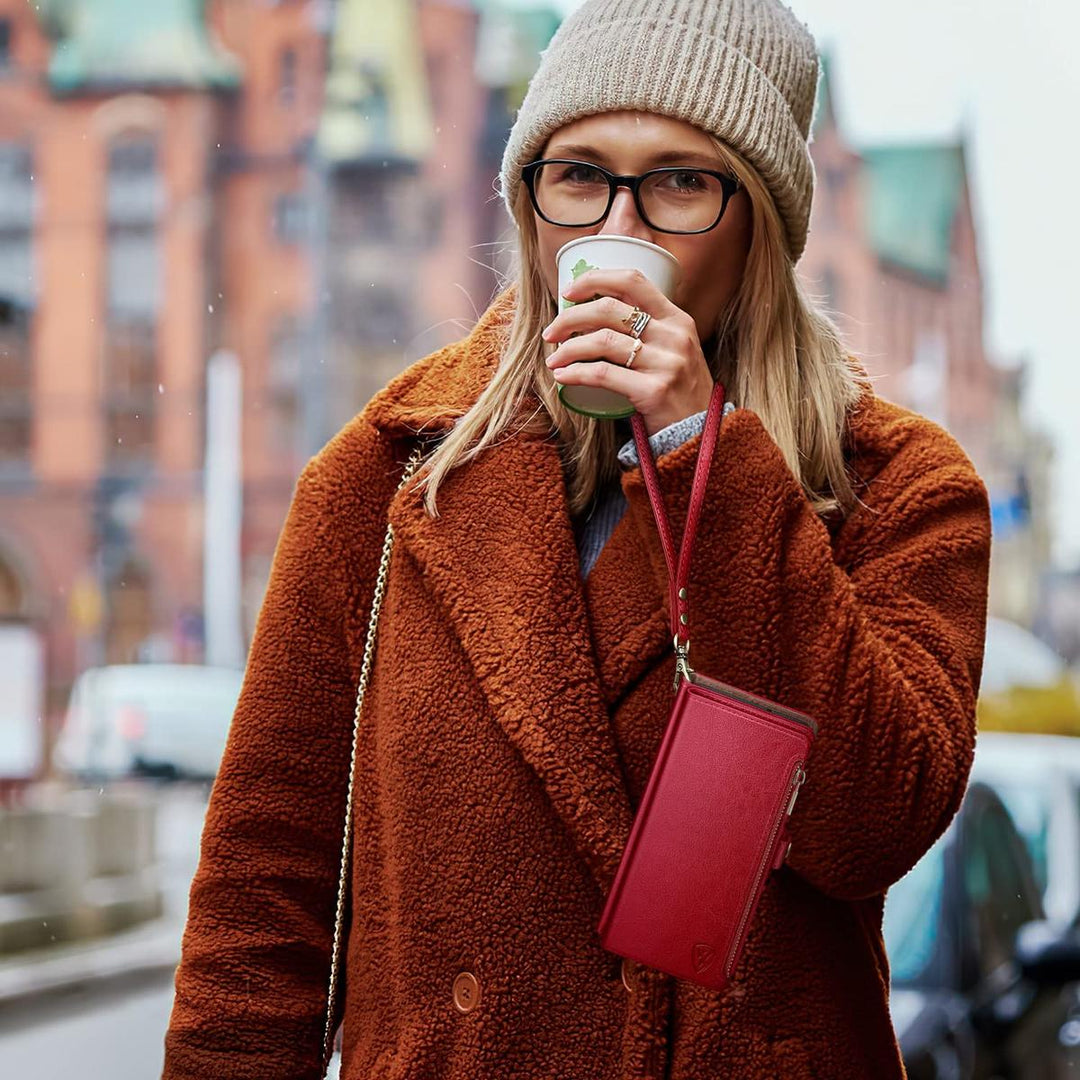 XcaseBar Pro Wallet Case - Wine Red - DOKUTRONIX