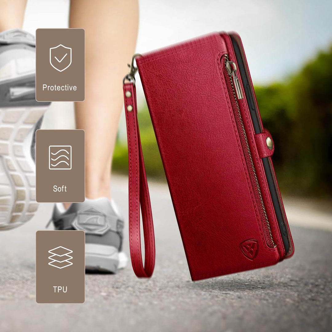 XcaseBar Pro Wallet Case - Wine Red - DOKUTRONIX