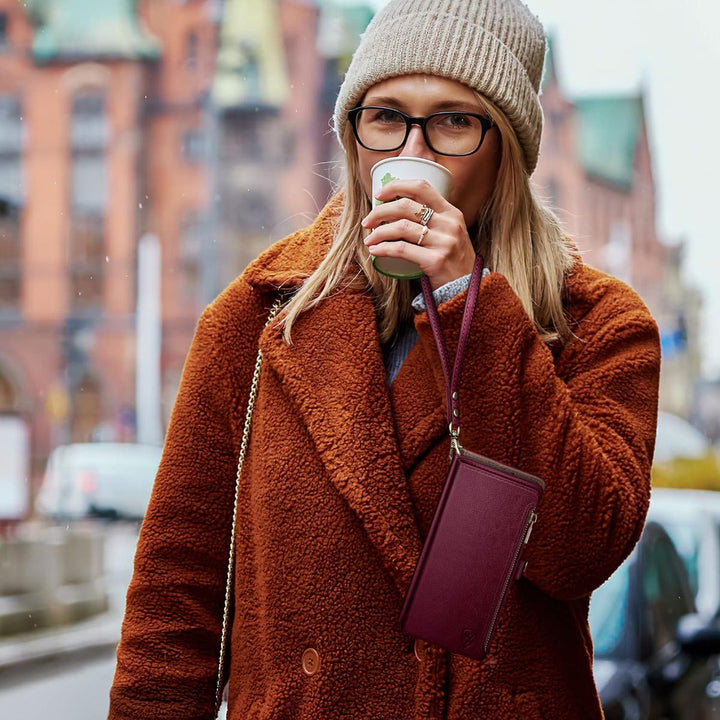 XcaseBar Pro Wallet Case - Wine Red - DOKUTRONIX