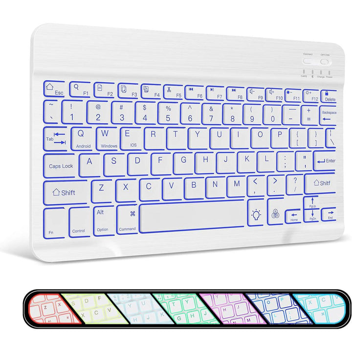 XIWMIX ColorGlow Ultra-Slim Bluetooth Keyboard - DOKUTRONIX