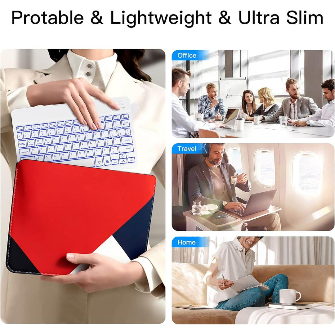 XIWMIX ColorGlow Ultra-Slim Bluetooth Keyboard - DOKUTRONIX