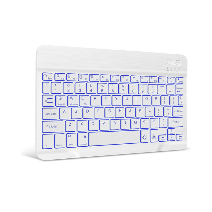 XIWMIX ColorGlow Ultra-Slim Bluetooth Keyboard - DOKUTRONIX