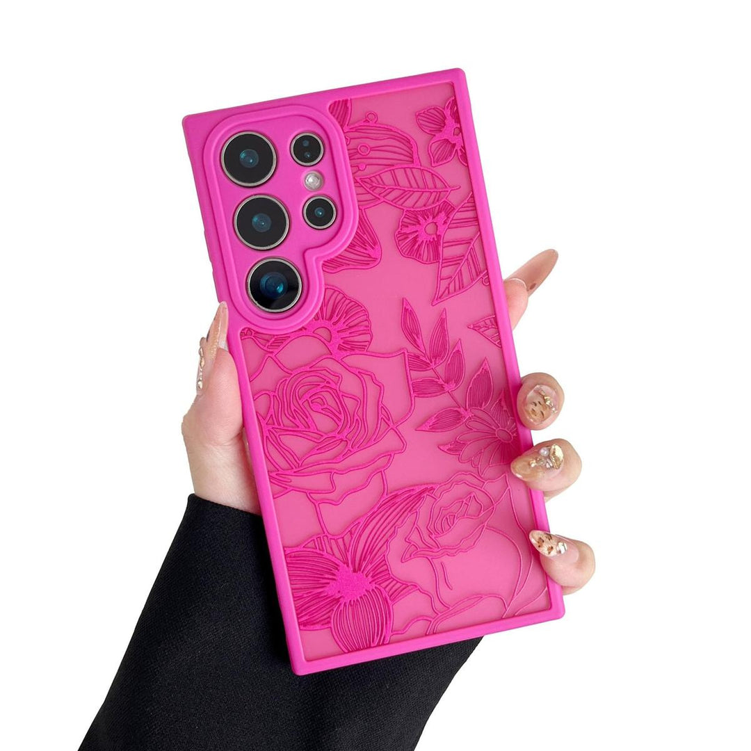 Floral Rose Galaxy S24 Ultra Case by XIZYO - DOKUTRONIX