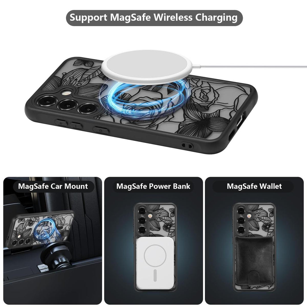 Floral Rose Galaxy S24 Ultra Case by XIZYO - DOKUTRONIX