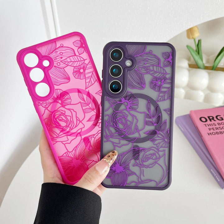 Floral Rose Galaxy S24 Ultra Case by XIZYO - DOKUTRONIX