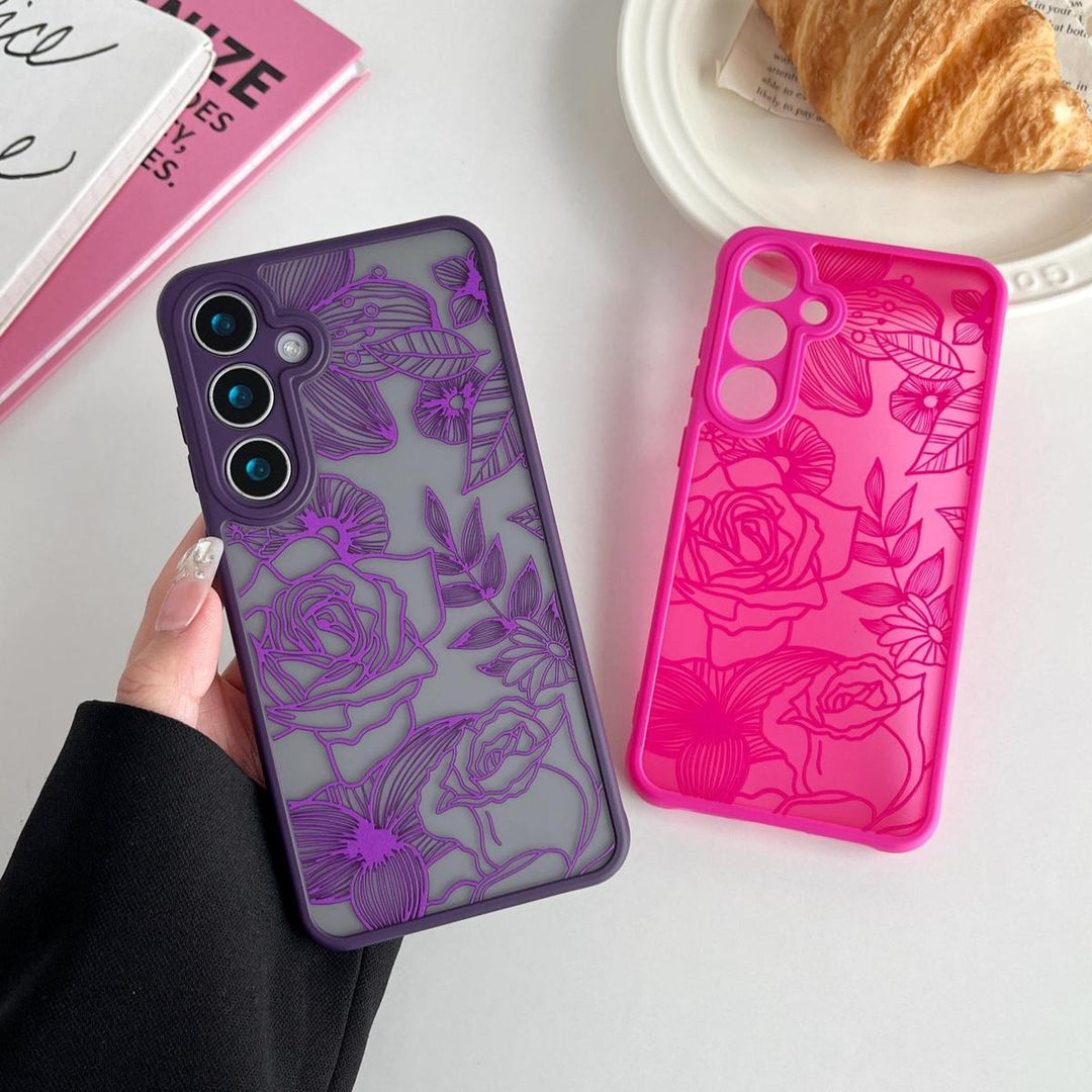 Floral Rose Galaxy S24 Ultra Case by XIZYO - DOKUTRONIX