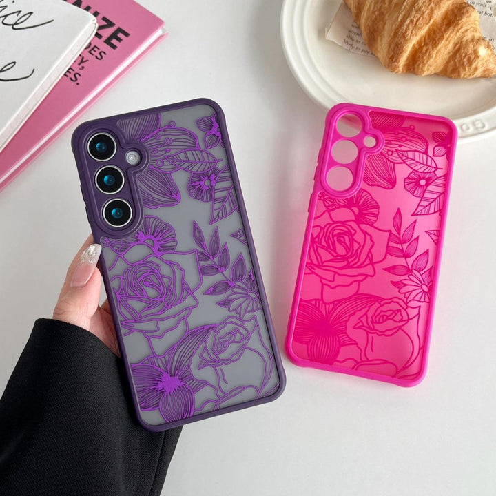 Floral Rose Galaxy S24 Ultra Case by XIZYO - DOKUTRONIX