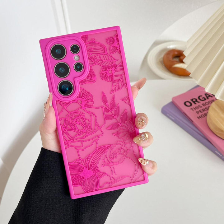 Floral Rose Galaxy S24 Ultra Case by XIZYO - DOKUTRONIX