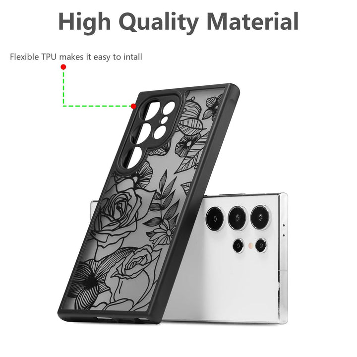 Floral Rose Galaxy S24 Ultra Case by XIZYO - DOKUTRONIX