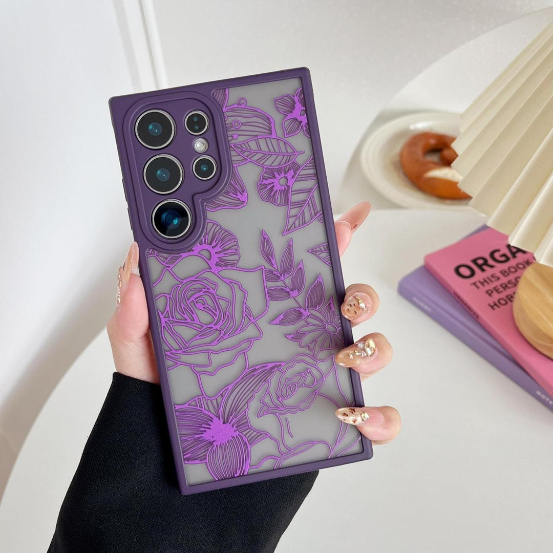Floral Rose Galaxy S24 Ultra Case by XIZYO - DOKUTRONIX