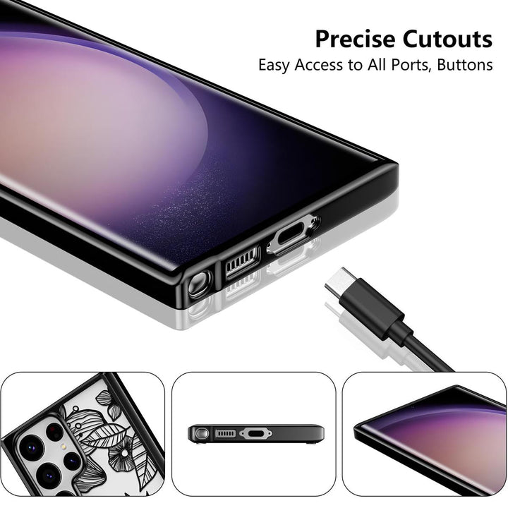 Floral Rose Galaxy S24 Ultra Case by XIZYO - DOKUTRONIX