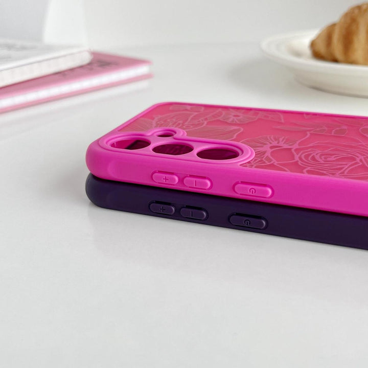 Floral Rose Galaxy S24 Ultra Case by XIZYO - DOKUTRONIX