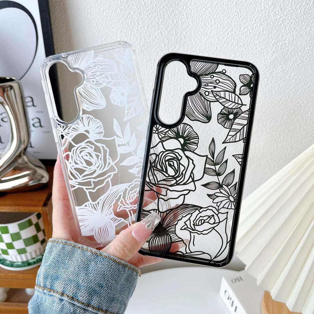 Floral Rose Galaxy S24 Ultra Case by XIZYO - DOKUTRONIX