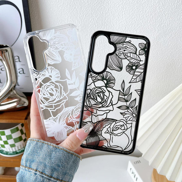 Floral Rose Galaxy S24 Ultra Case by XIZYO - DOKUTRONIX