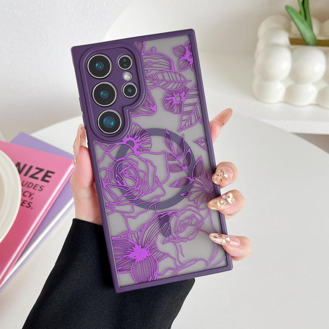 Floral Rose Galaxy S24 Ultra Case by XIZYO - DOKUTRONIX