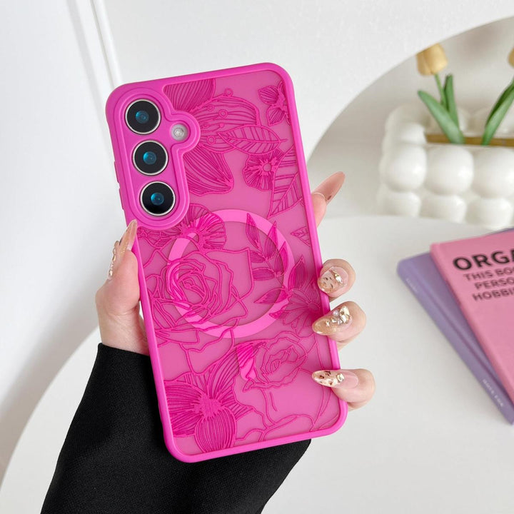 Floral Rose Galaxy S24 Ultra Case by XIZYO - DOKUTRONIX