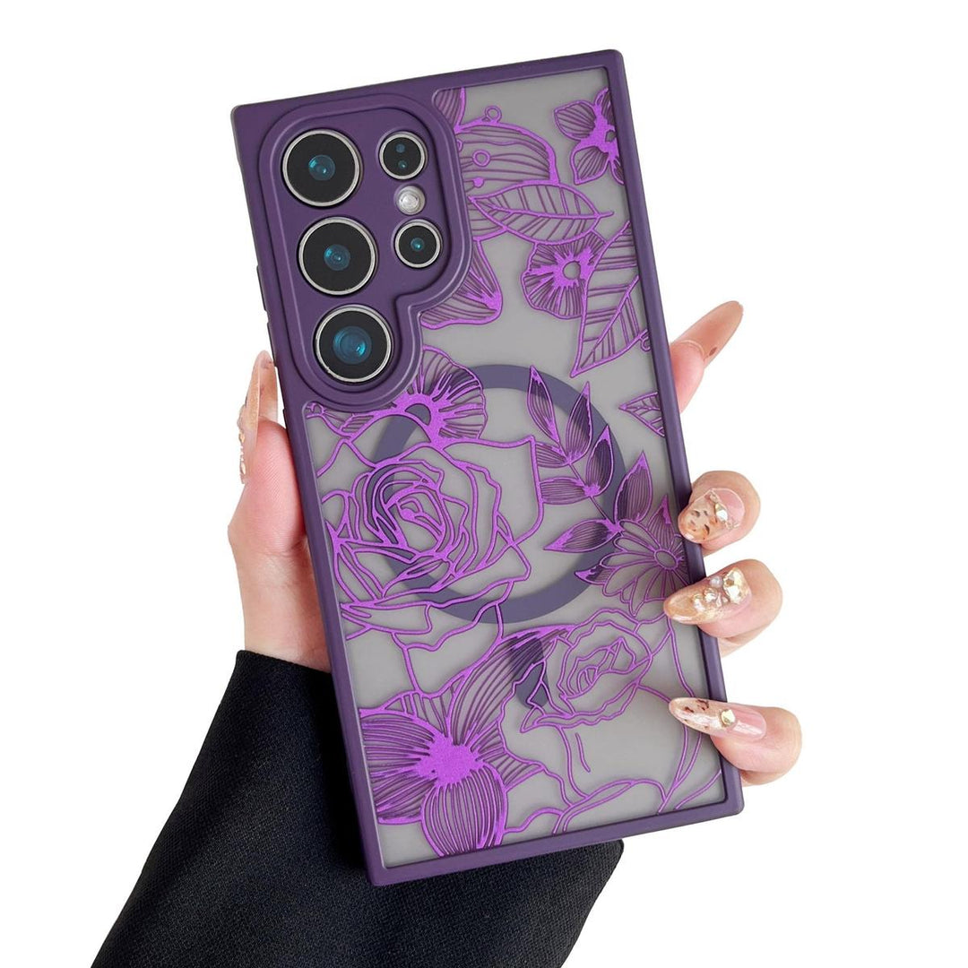 Floral Rose Galaxy S24 Ultra Case by XIZYO - DOKUTRONIX