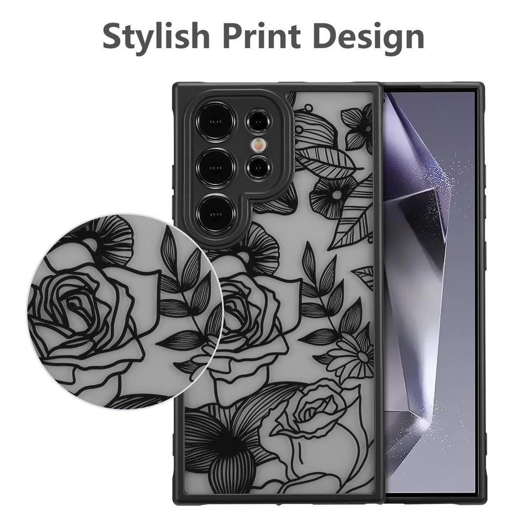 Floral Rose Galaxy S24 Ultra Case by XIZYO - DOKUTRONIX