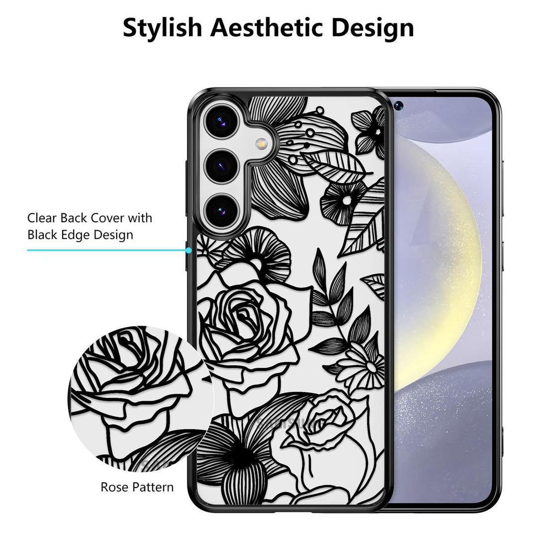 Floral Rose Galaxy S24 Ultra Case by XIZYO - DOKUTRONIX